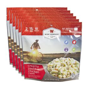 6ct Pack - Outdoor Creamy Pasta and Vegetables with Chicken (2 Serving Pouch) - 05-906